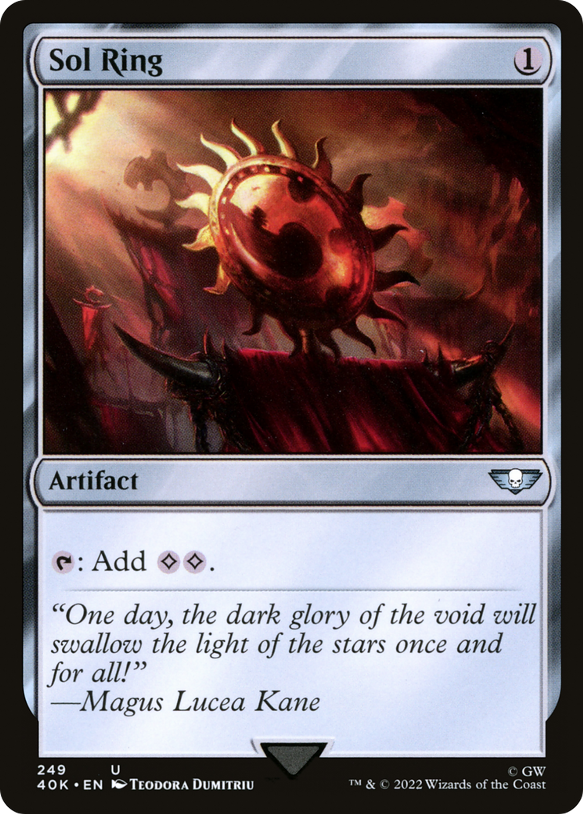 Anneau solaire — Warhammer 40,000 Commander — Magic: The Gathering