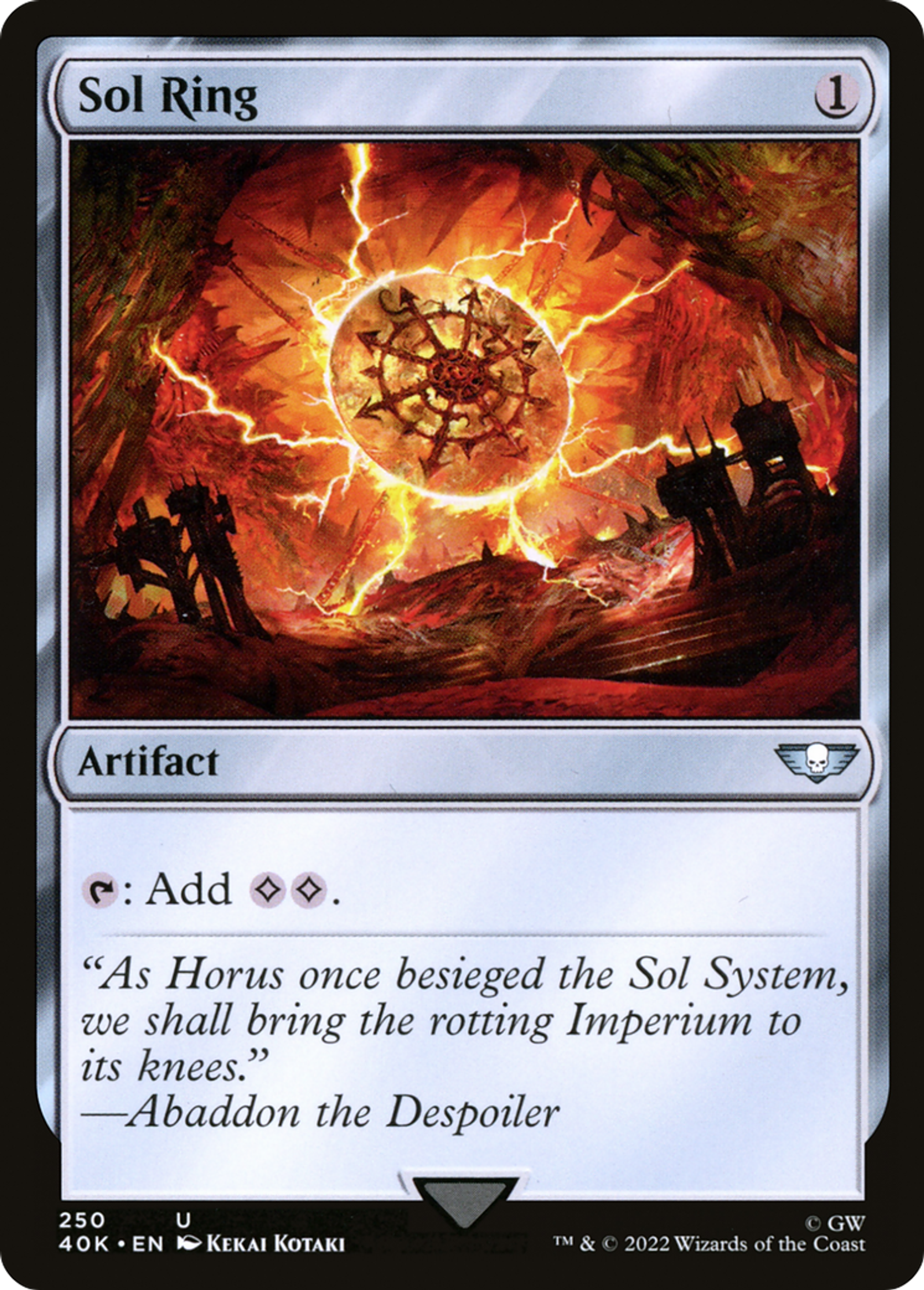 Anneau solaire — Warhammer 40,000 Commander — Magic: The Gathering