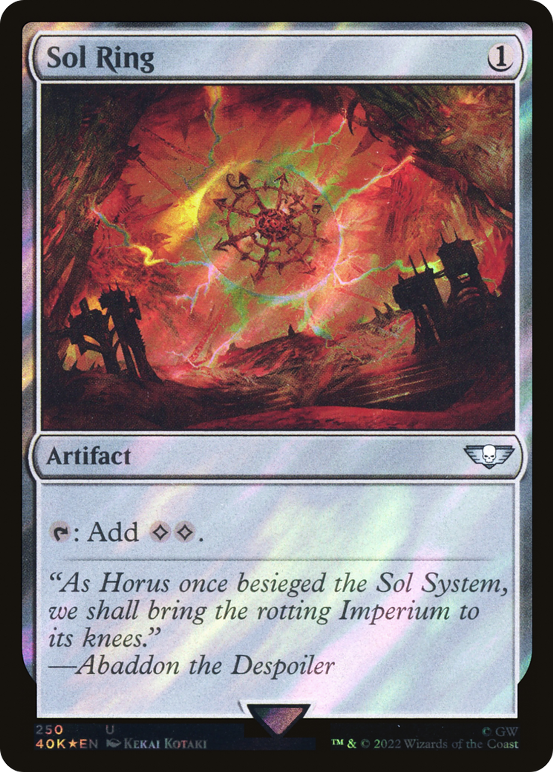 Anneau solaire — Warhammer 40,000 Commander — Magic: The Gathering