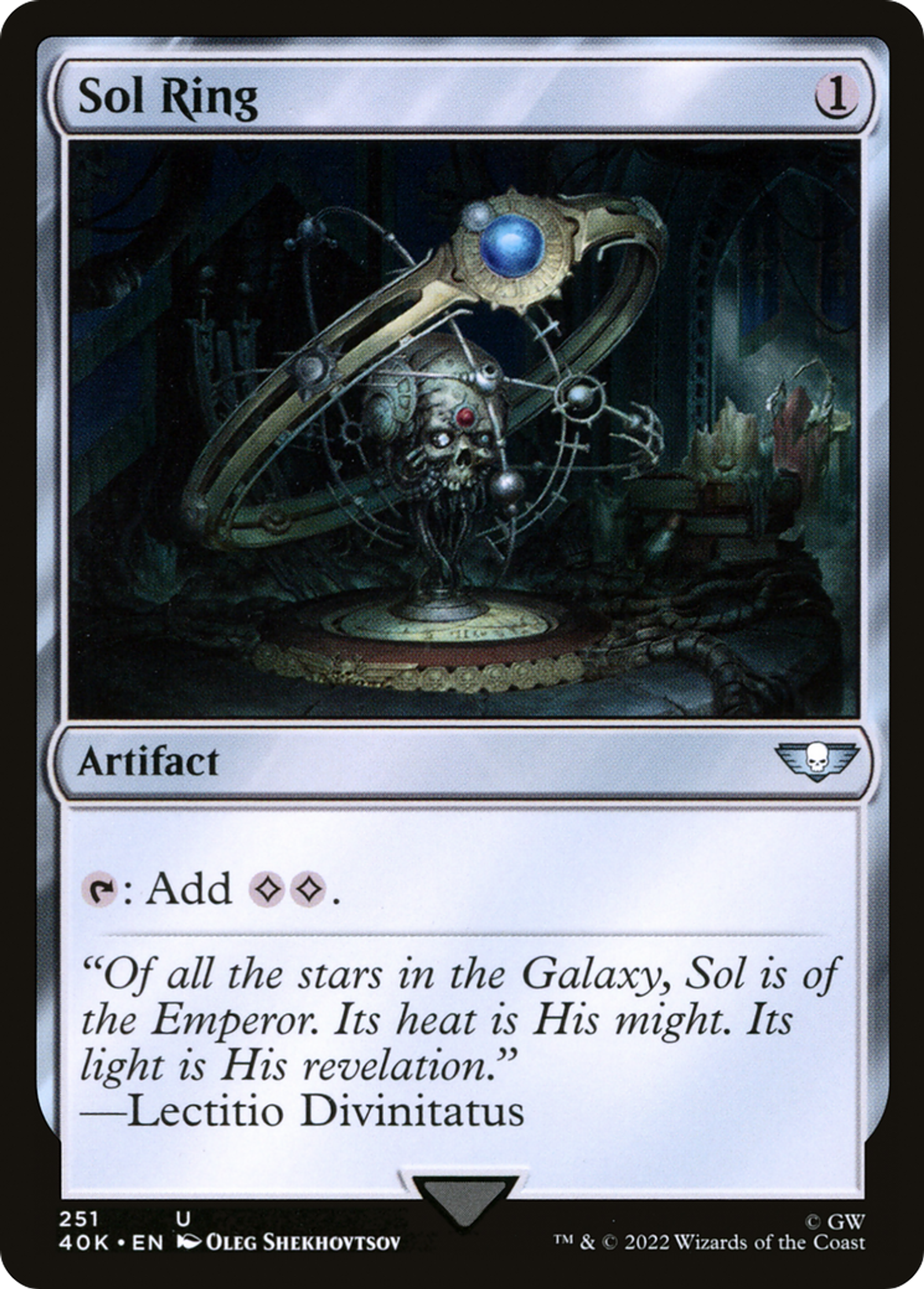 Anneau solaire — Warhammer 40,000 Commander — Magic: The Gathering