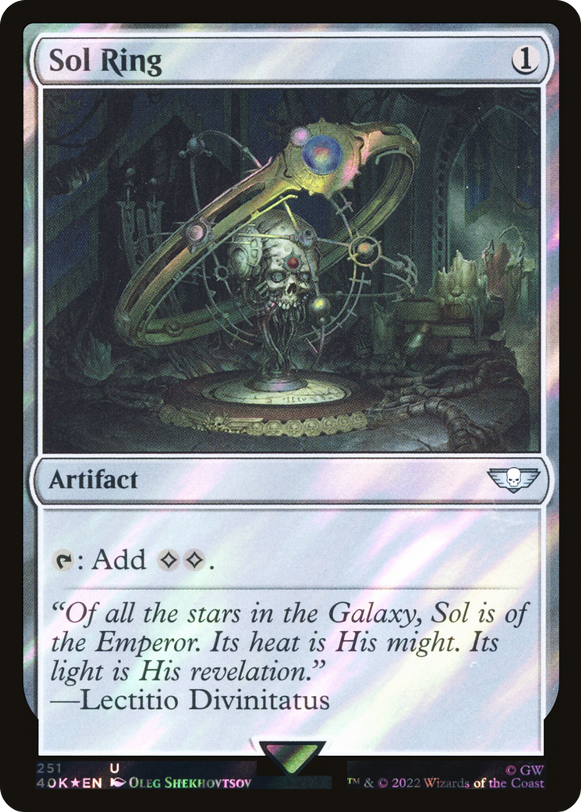 Anneau solaire — Warhammer 40,000 Commander — Magic: The Gathering