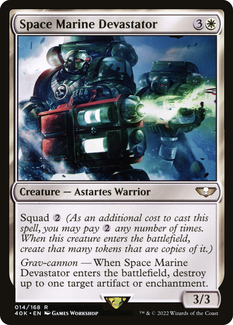 Space Marine Devastator — Warhammer 40,000 Commander — Magic: The Gathering