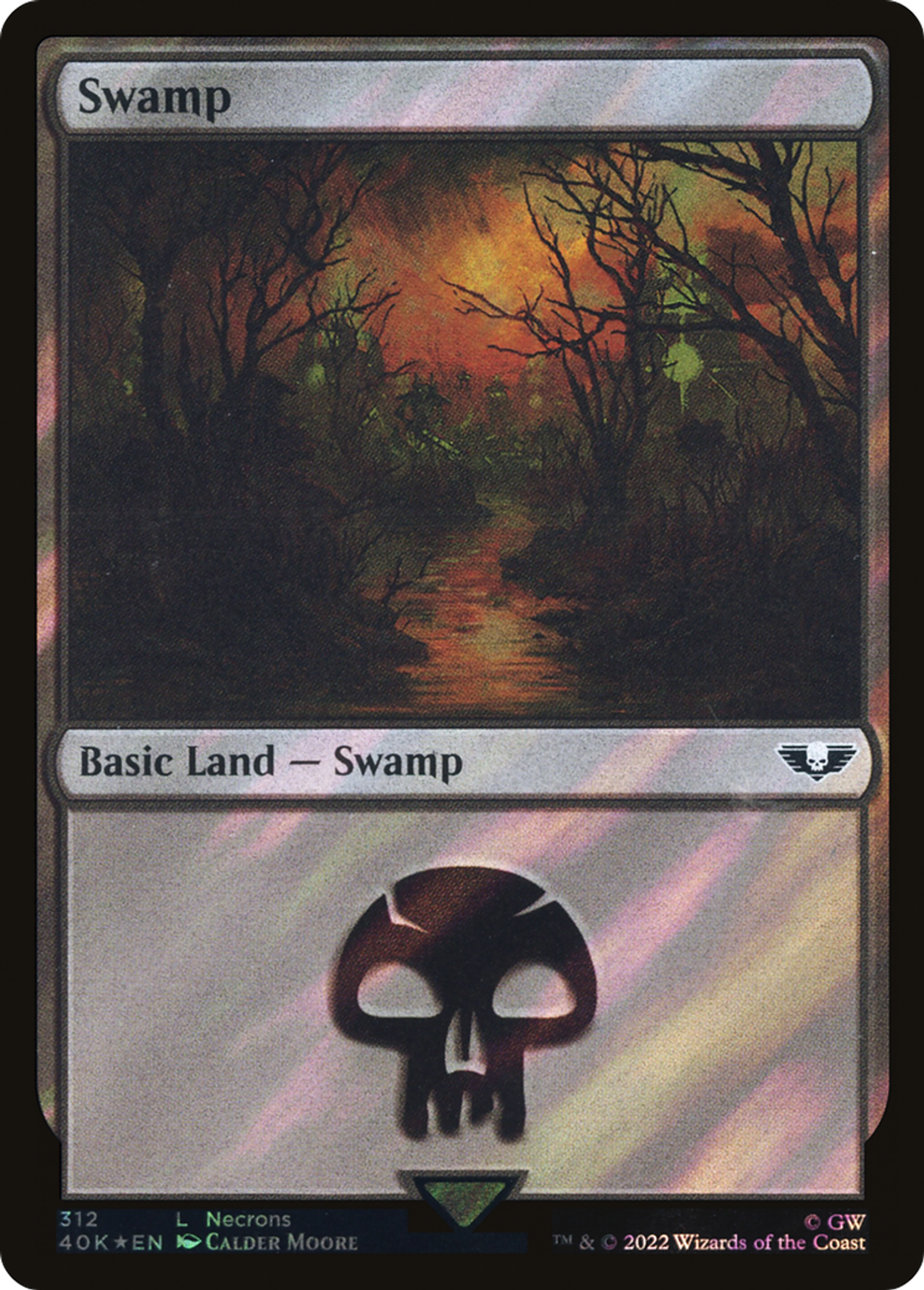 Swamp — Warhammer 40,000 Commander — Magic: The Gathering