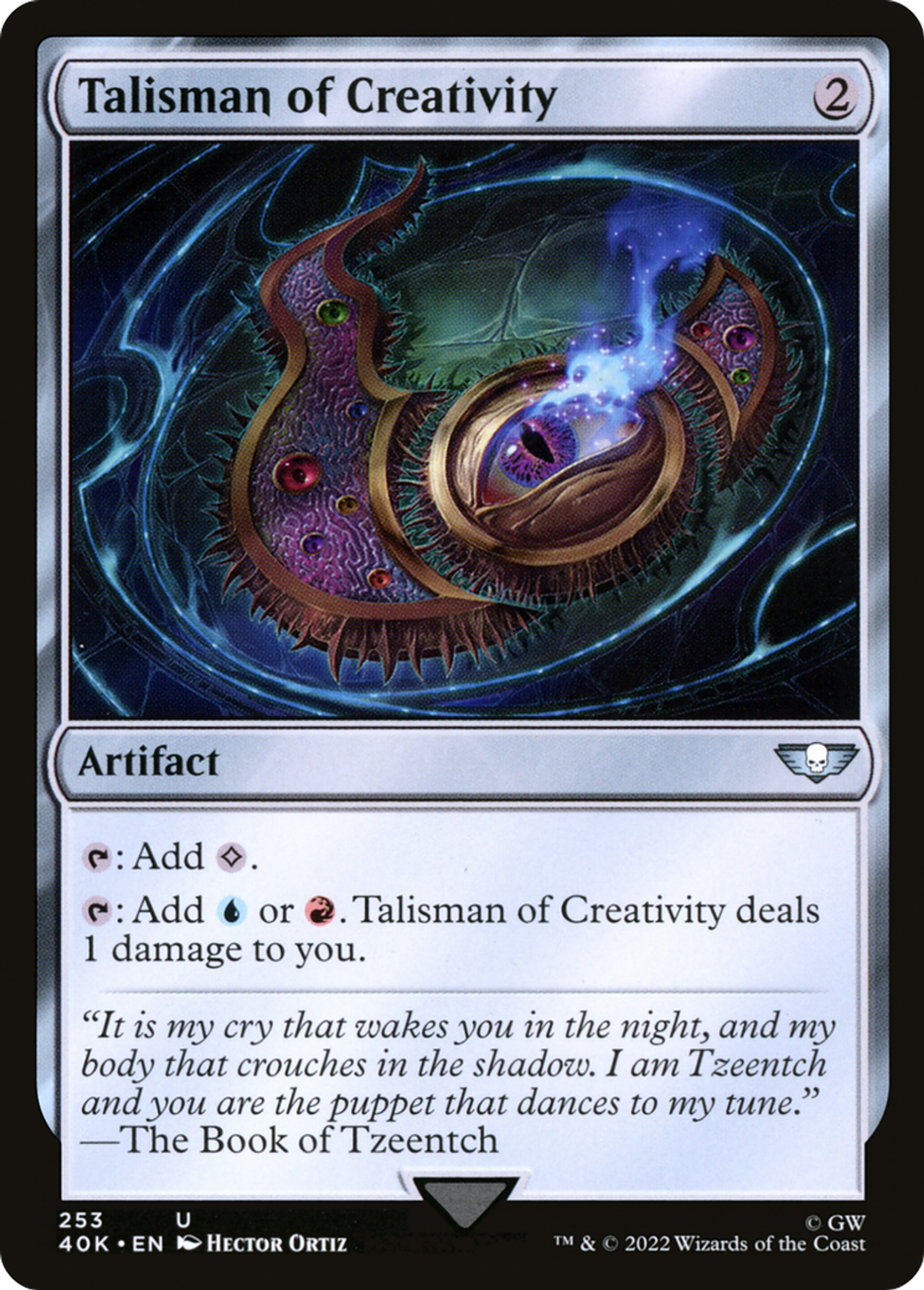 Talisman de créativité — Warhammer 40,000 Commander — Magic: The Gathering