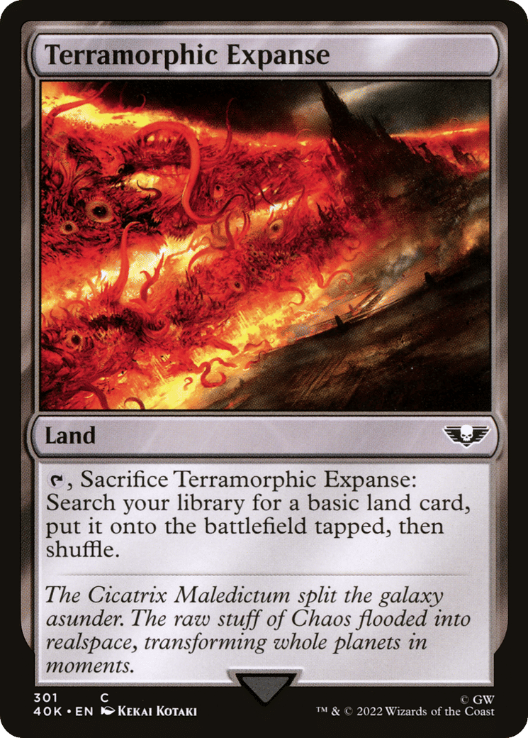 Terramorphic Expanse — Warhammer 40,000 Commander — Magic: The Gathering