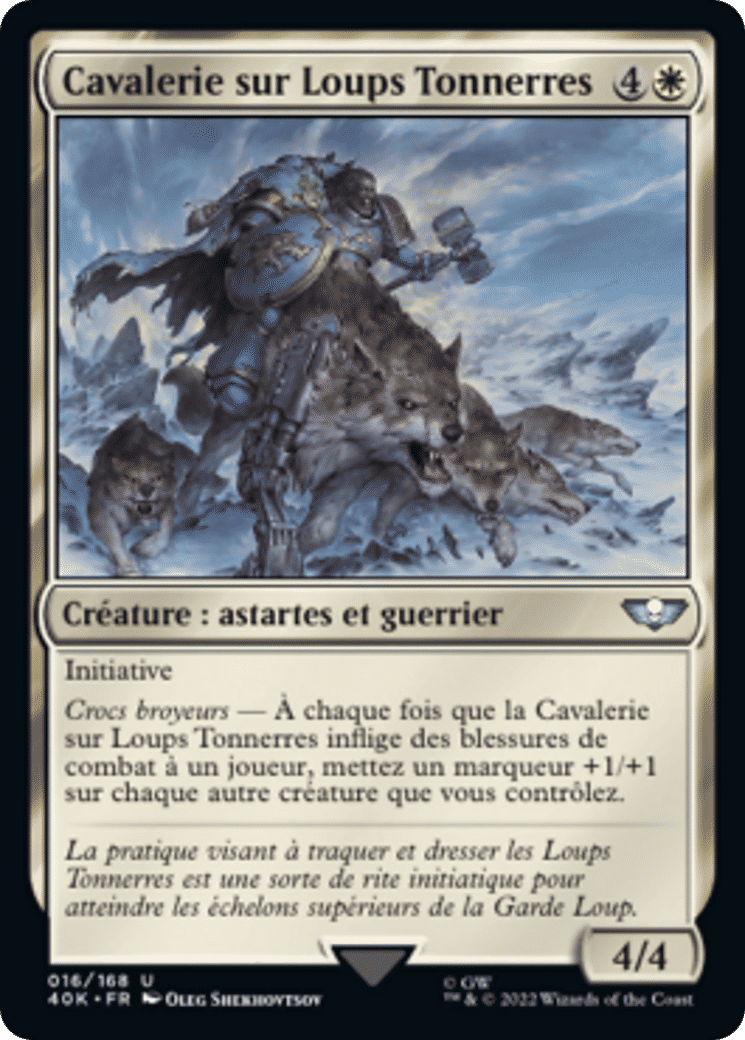 Cavalerie sur Loups Tonnerres — Warhammer 40,000 Commander — Magic: The Gathering