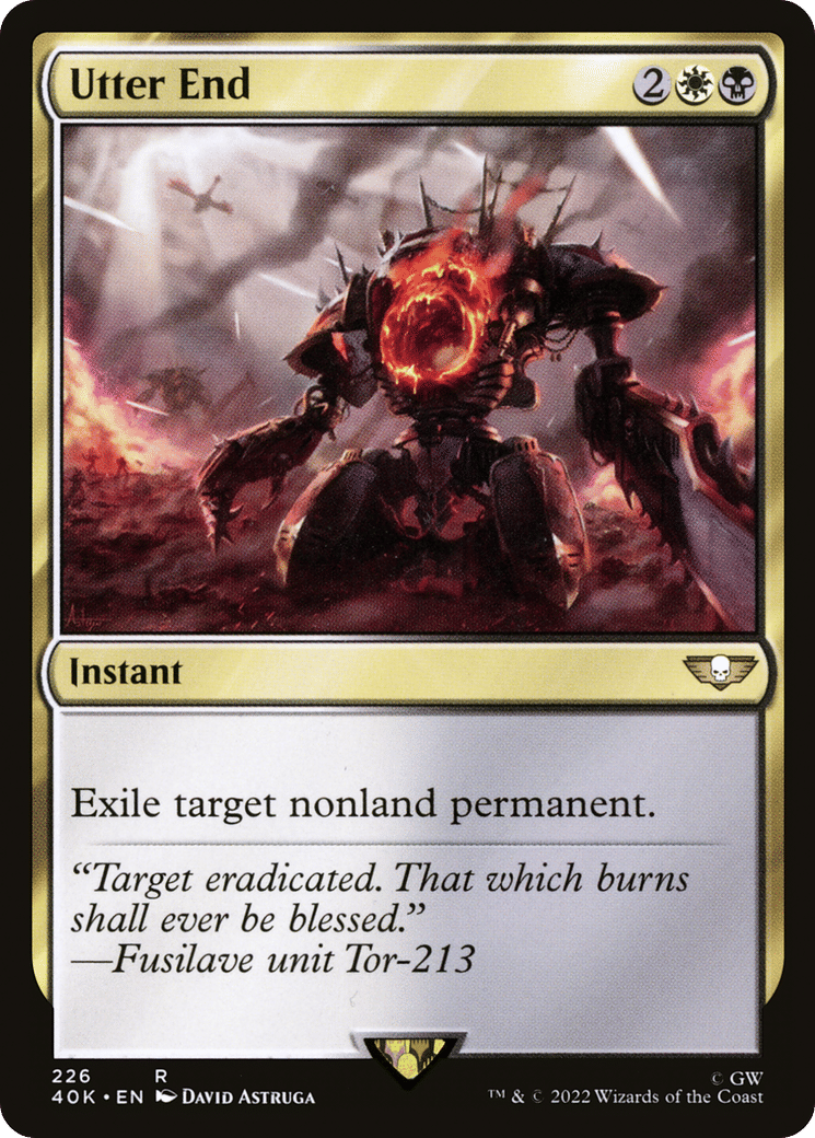 Utter End — Warhammer 40,000 Commander — Magic: The Gathering