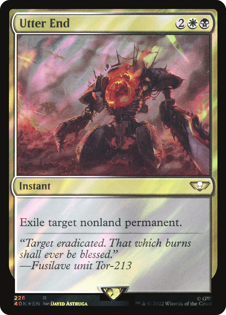 Utter End — Warhammer 40,000 Commander — Magic: The Gathering