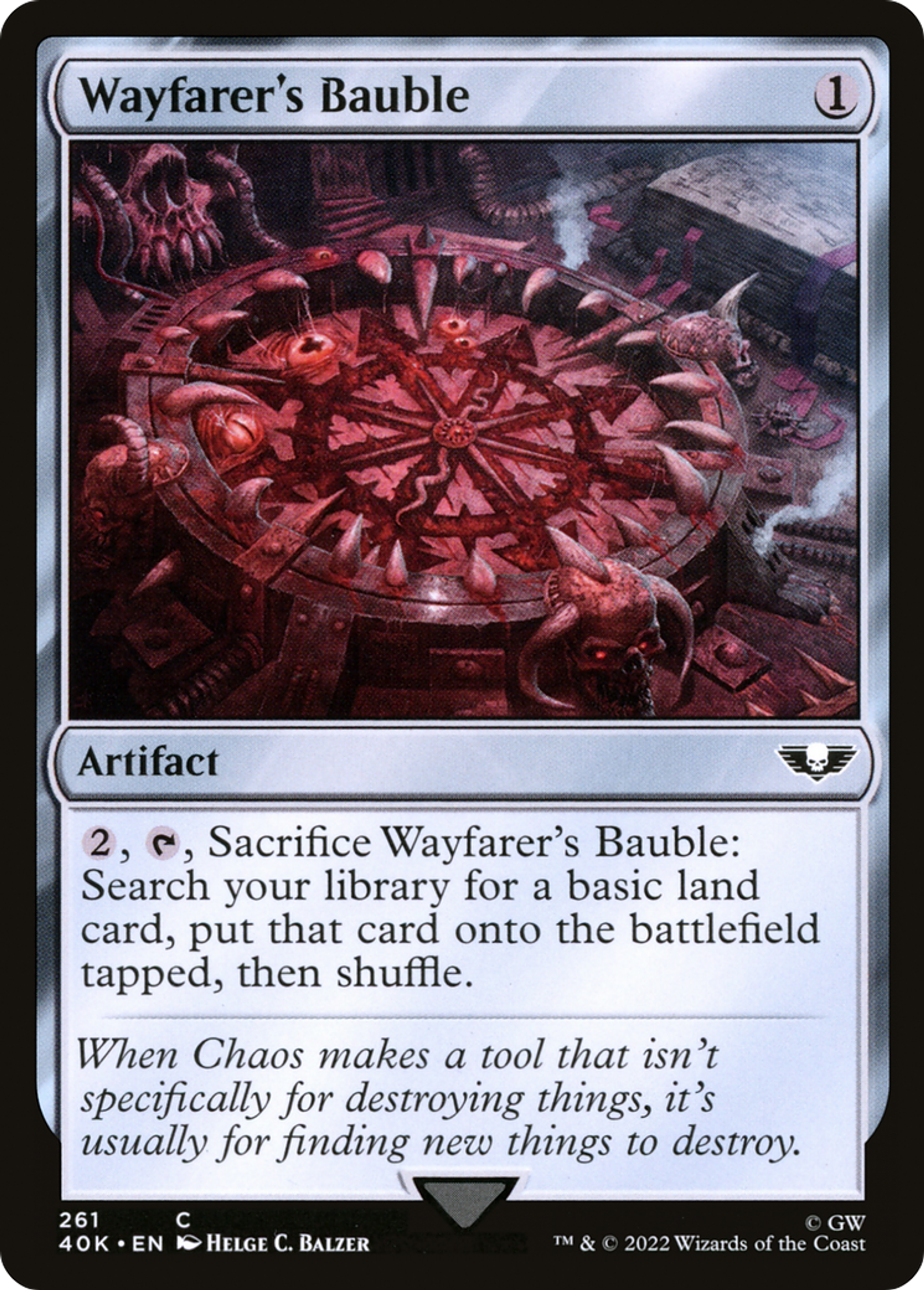 Babiole du voyageur — Warhammer 40,000 Commander — Magic: The Gathering