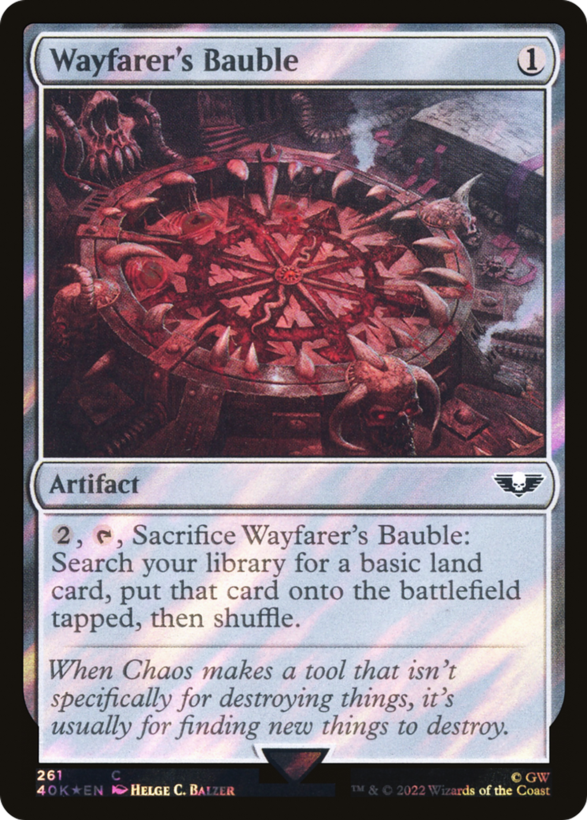 Babiole du voyageur — Warhammer 40,000 Commander — Magic: The Gathering