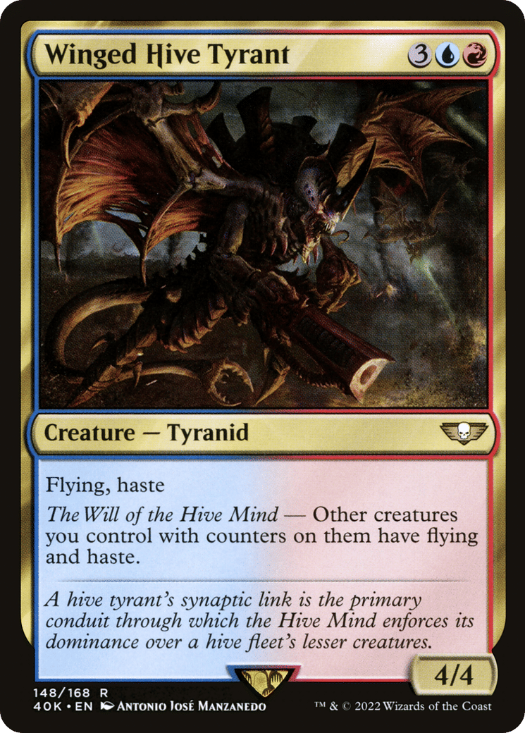 Winged Hive Tyrant — Warhammer 40,000 Commander — Magic: The Gathering
