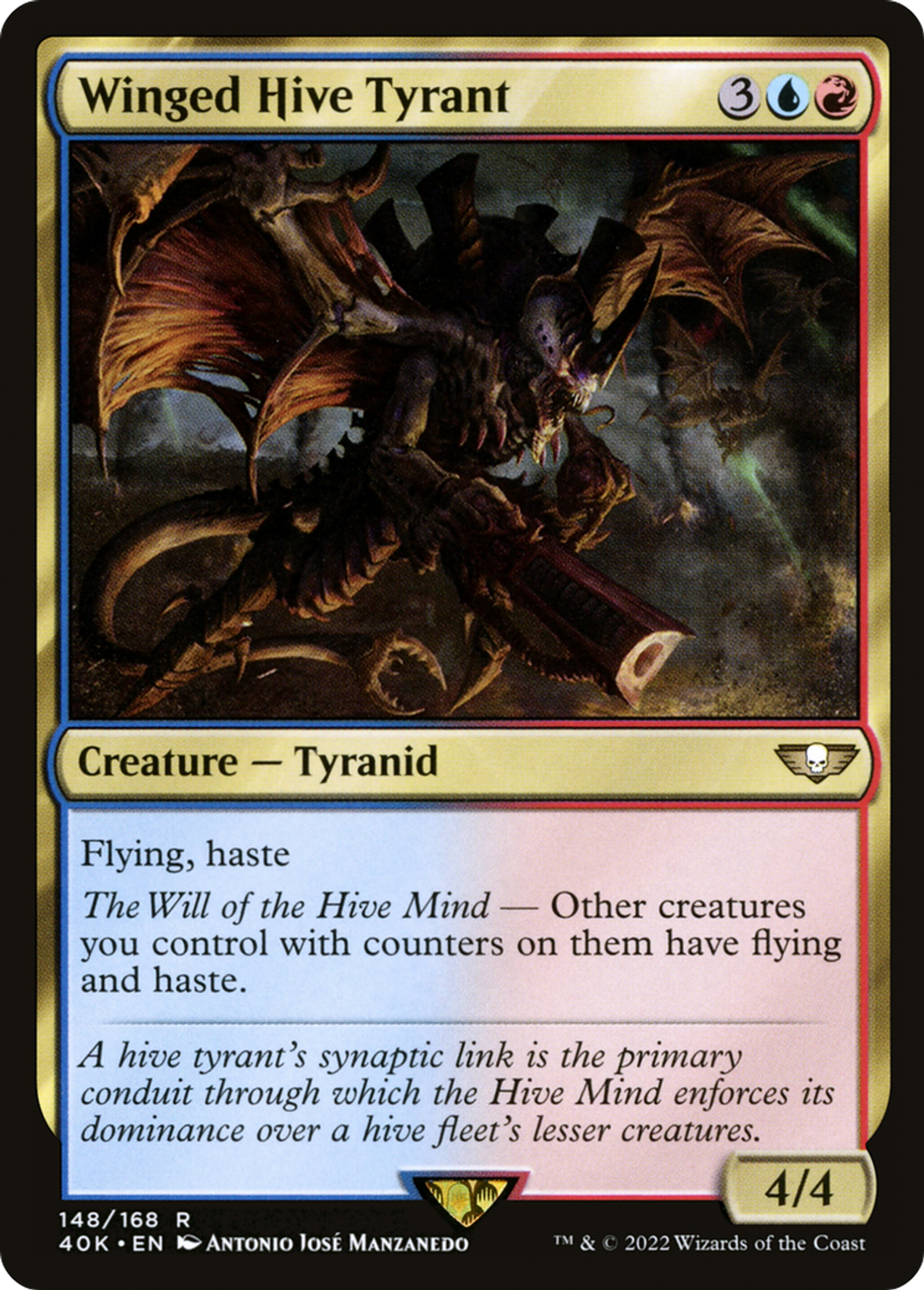 Winged Hive Tyrant — Warhammer 40,000 Commander — Magic: The Gathering