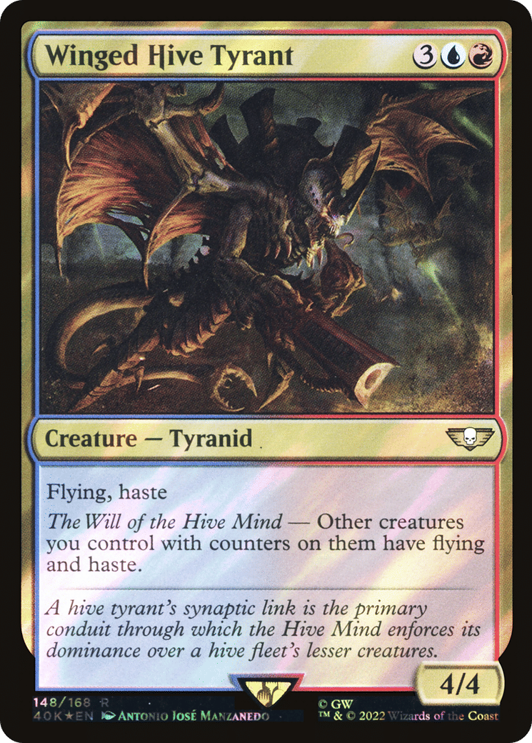 Winged Hive Tyrant — Warhammer 40,000 Commander — Magic: The Gathering