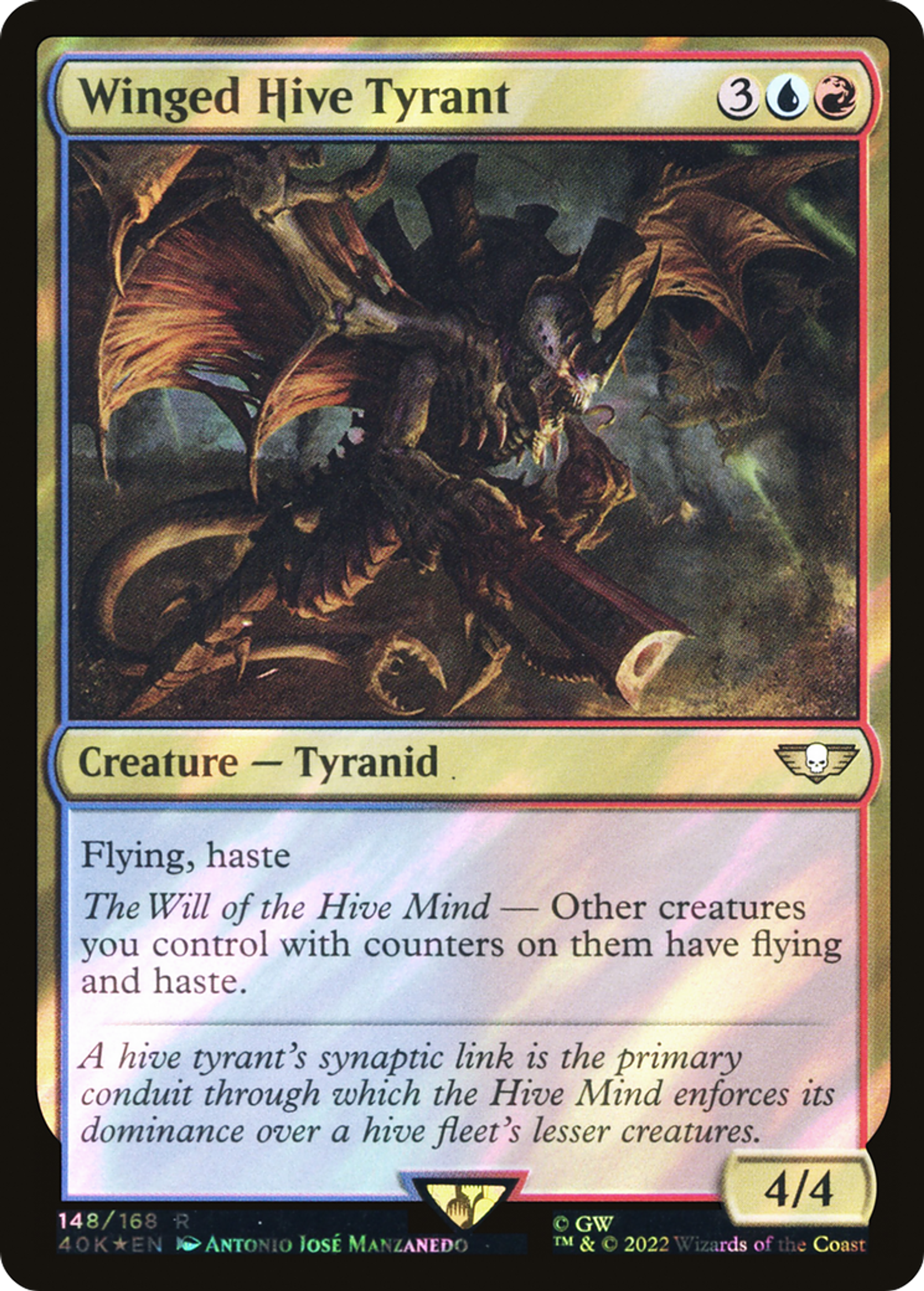 Winged Hive Tyrant — Warhammer 40,000 Commander — Magic: The Gathering