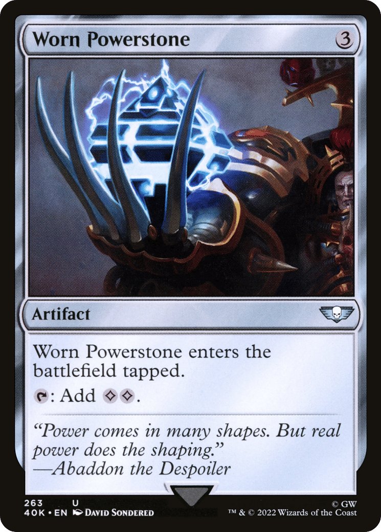 Worn Powerstone — Warhammer 40,000 Commander — Magic: The Gathering