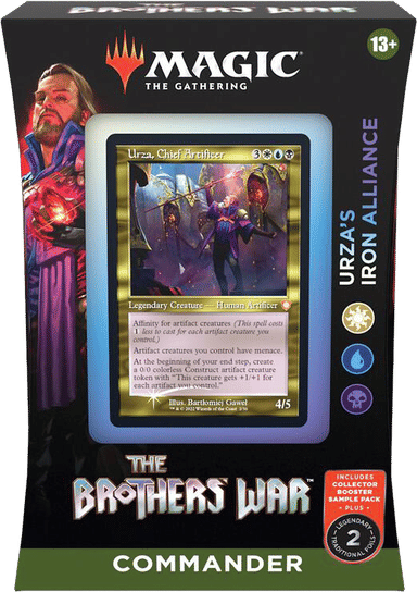Product image for The Brothers' War Commander Deck Urzas Iron Alliance