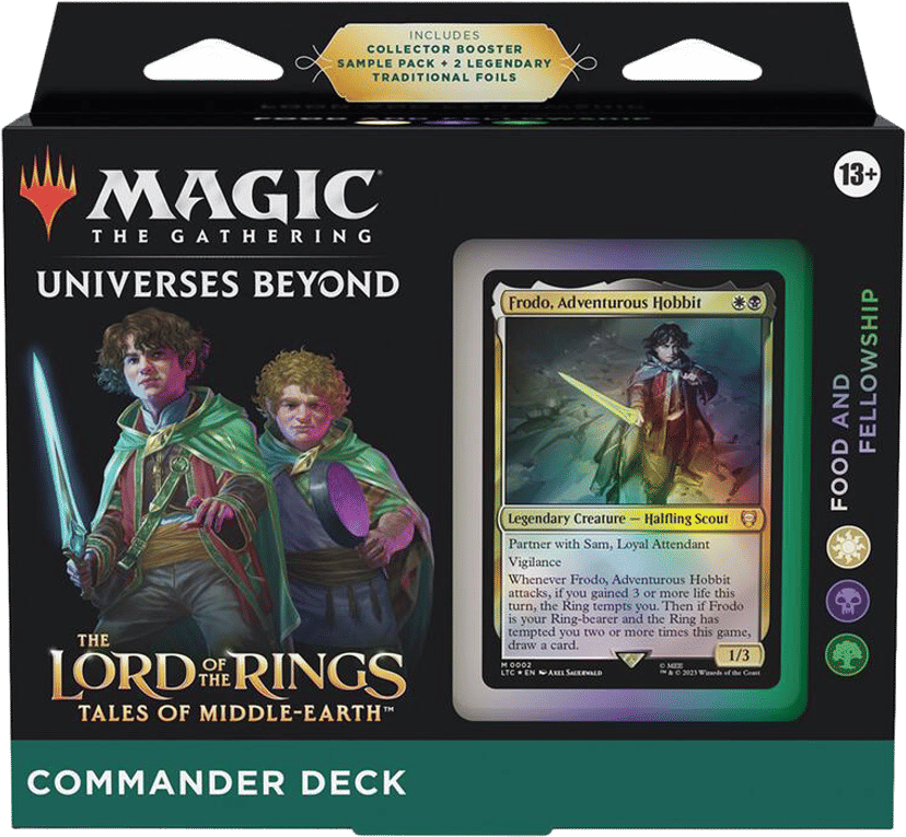 The Lord of the Rings Tales of Middle earth Commander Deck Food and Fellowship from Tales of Middle-earth Commander - Magic: The Gathering