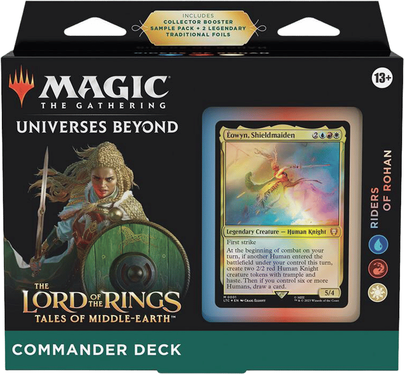 The Lord of the Rings Tales of Middle earth Commander Deck Riders of Rohan from Tales of Middle-earth Commander - Magic: The Gathering