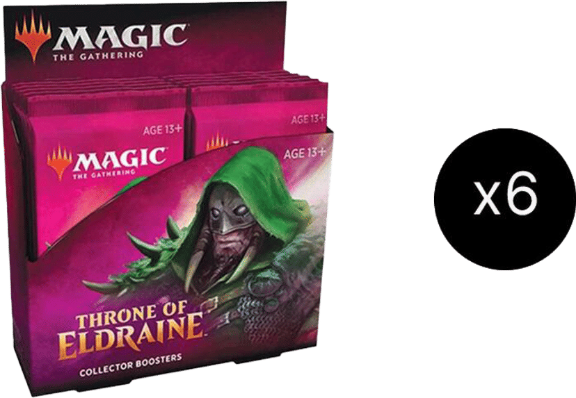 Carton de boîtes de boosters Throne of Eldraine Collector from Throne of Eldraine - Magic: The Gathering