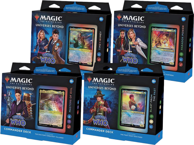 Doctor Who Commander Deck Display from Doctor Who - Magic: The Gathering