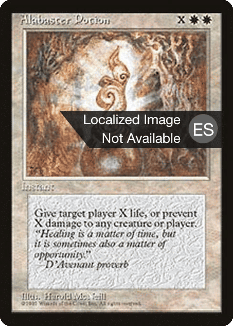 Alabaster Potion — Fourth Edition Foreign Black Border — Magic: The Gathering