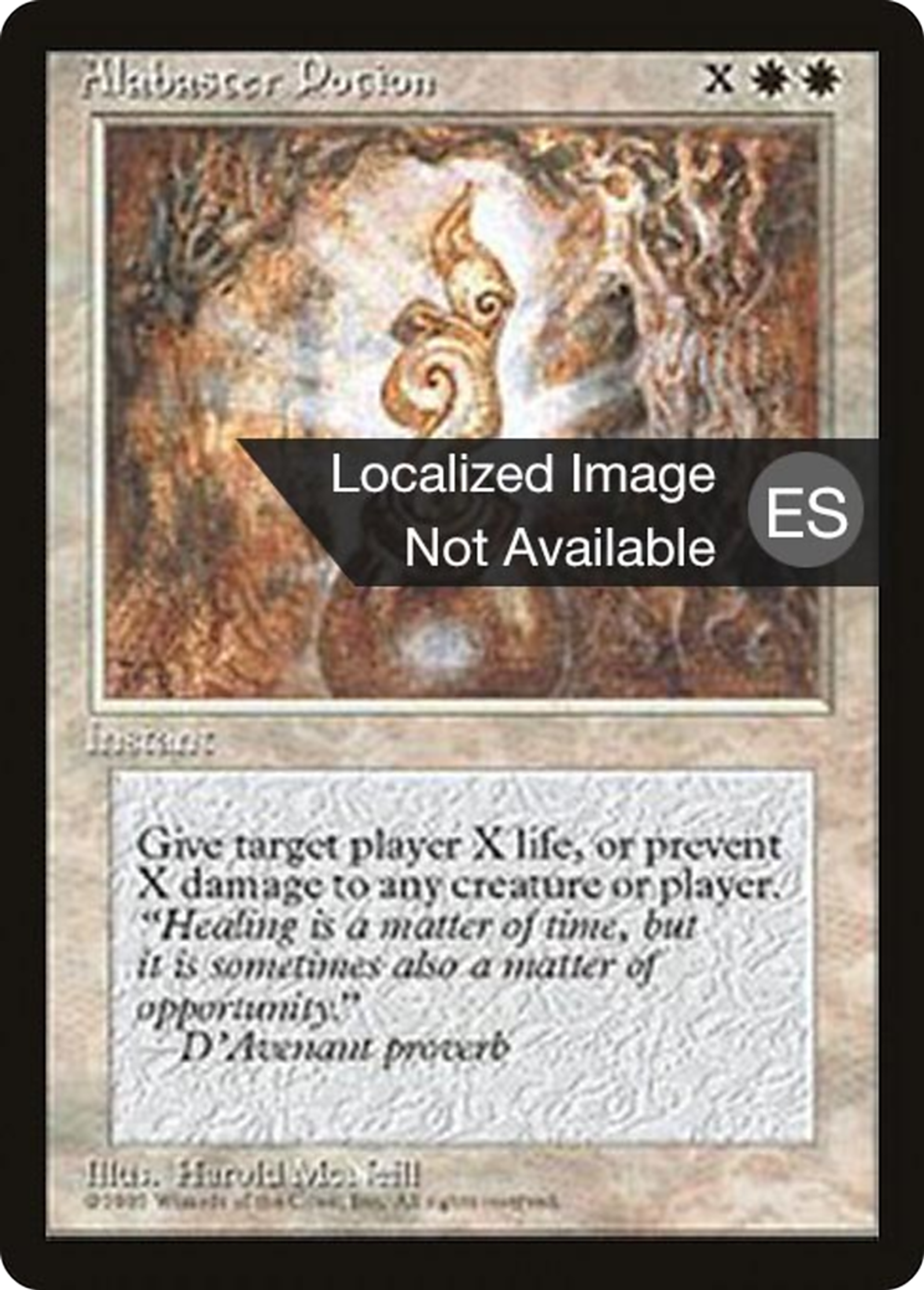 Alabaster Potion — Fourth Edition Foreign Black Border — Magic: The Gathering