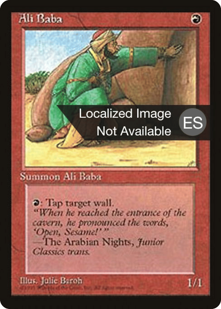 Ali Baba — Fourth Edition Foreign Black Border — Magic: The Gathering