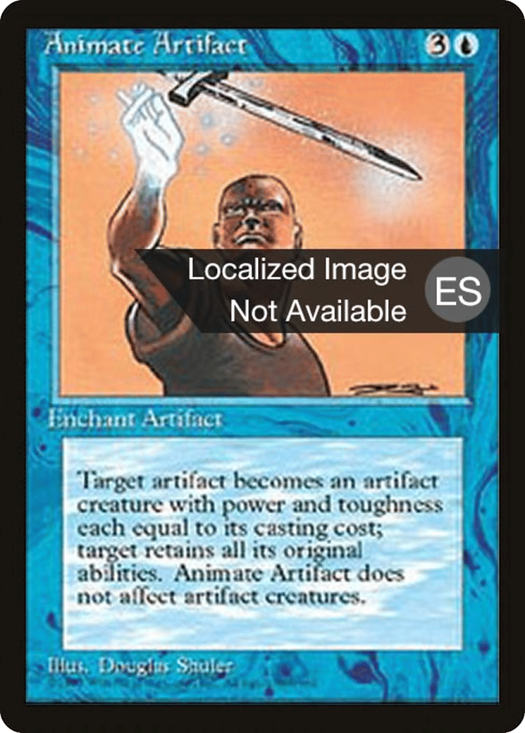 Animate Artifact — Fourth Edition Foreign Black Border — Magic: The Gathering