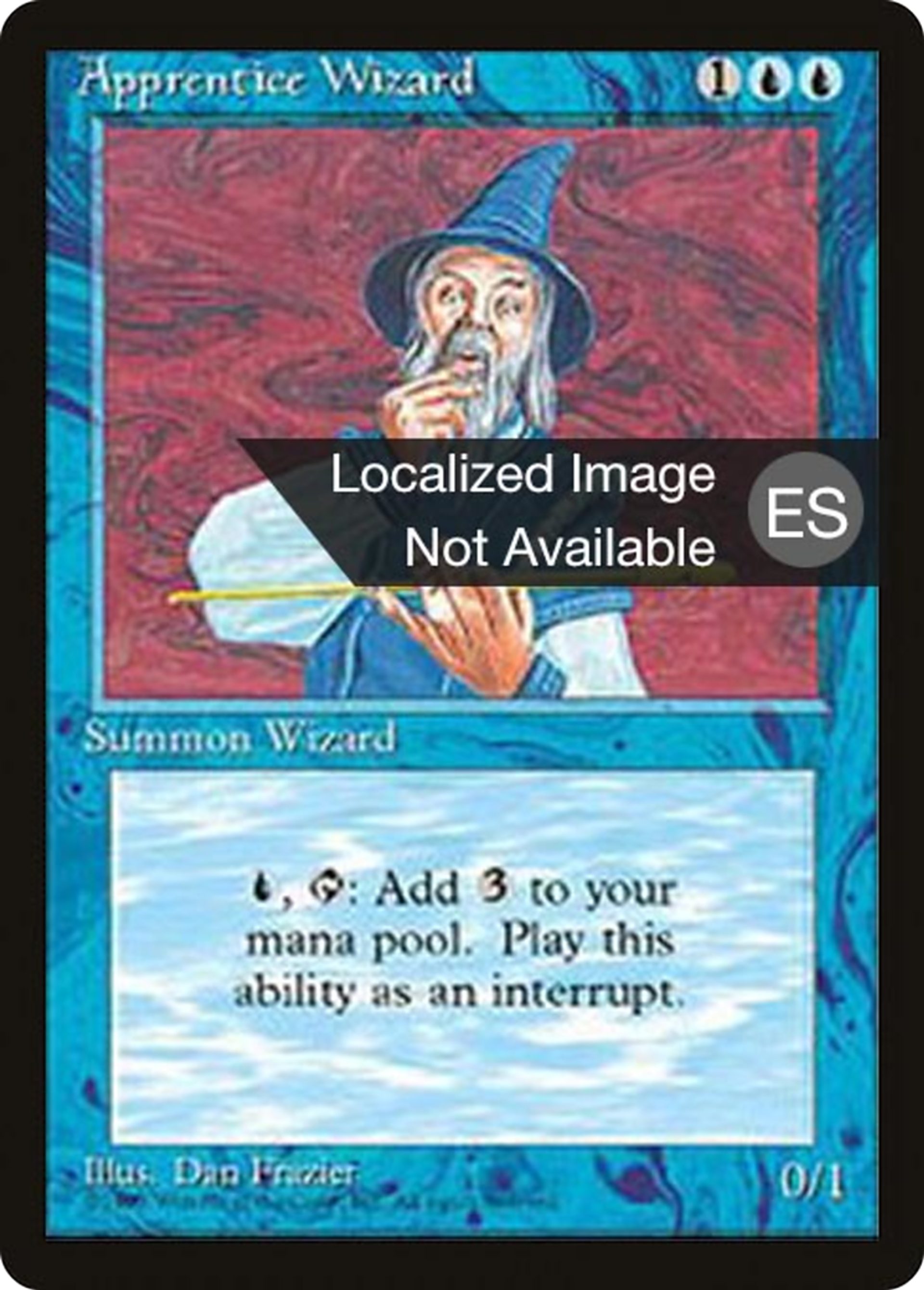Apprenti sorcier — Fourth Edition Foreign Black Border — Magic: The Gathering