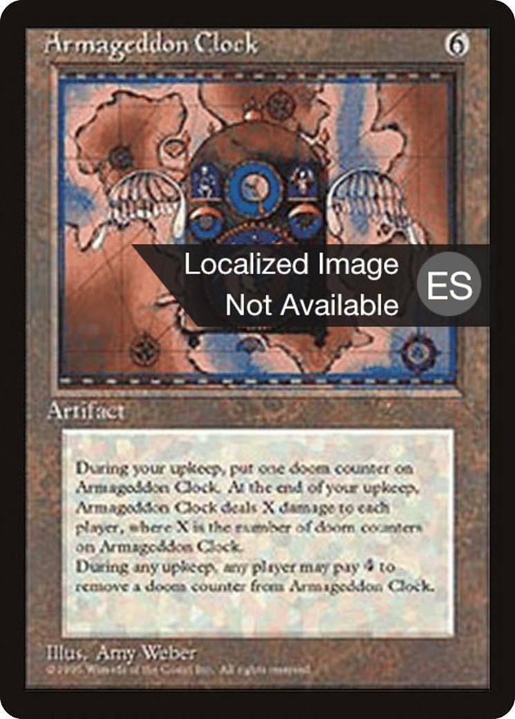 Armageddon Clock — Fourth Edition Foreign Black Border — Magic: The Gathering