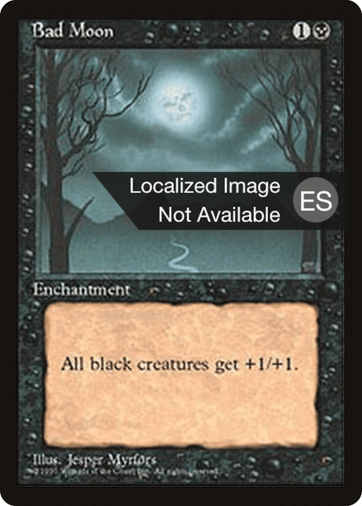 Bad Moon — Fourth Edition Foreign Black Border — Magic: The Gathering