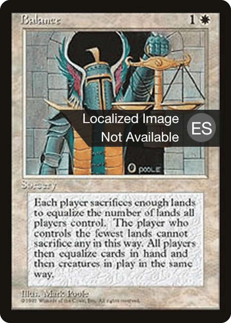 Balance — Fourth Edition Foreign Black Border — Magic: The Gathering