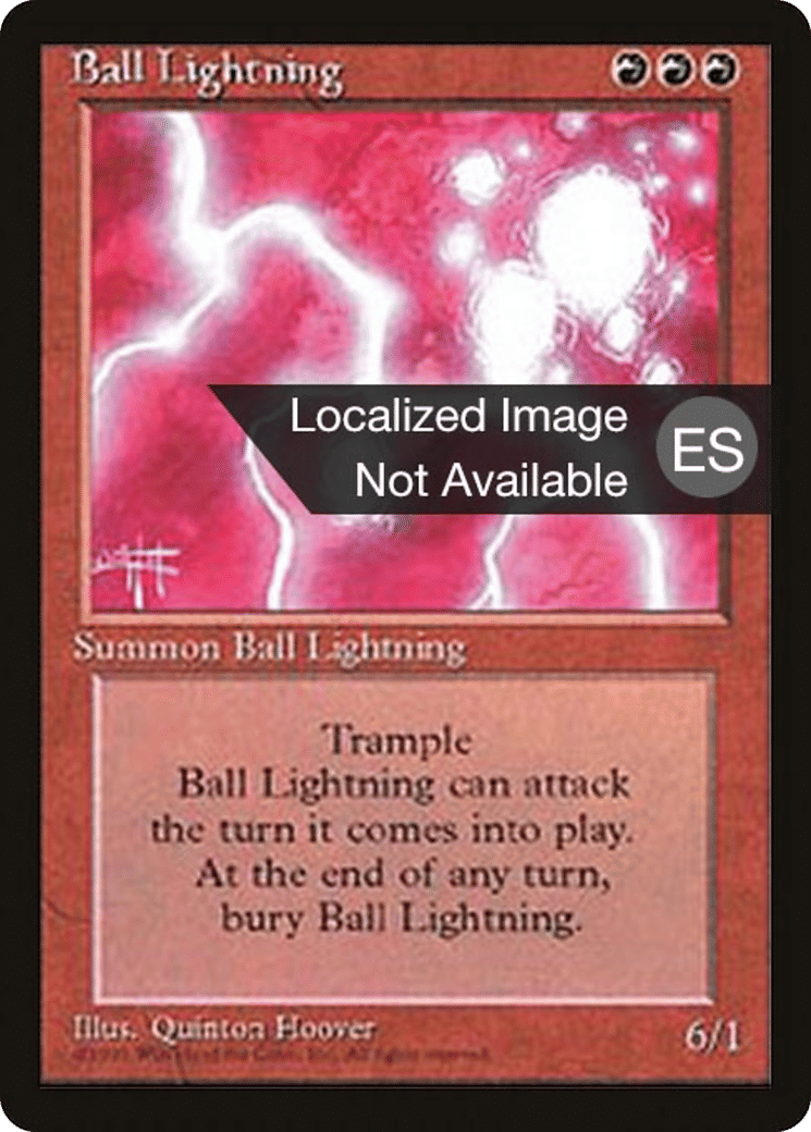 Boule fulgurante — Fourth Edition Foreign Black Border — Magic: The Gathering