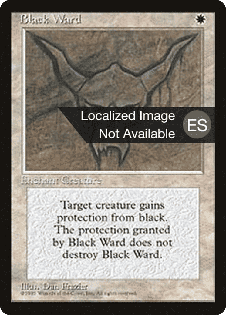 Black Ward — Fourth Edition Foreign Black Border — Magic: The Gathering