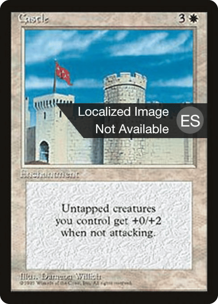 Castle — Fourth Edition Foreign Black Border — Magic: The Gathering