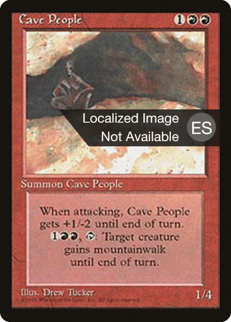 Cave People — Fourth Edition Foreign Black Border — Magic: The Gathering