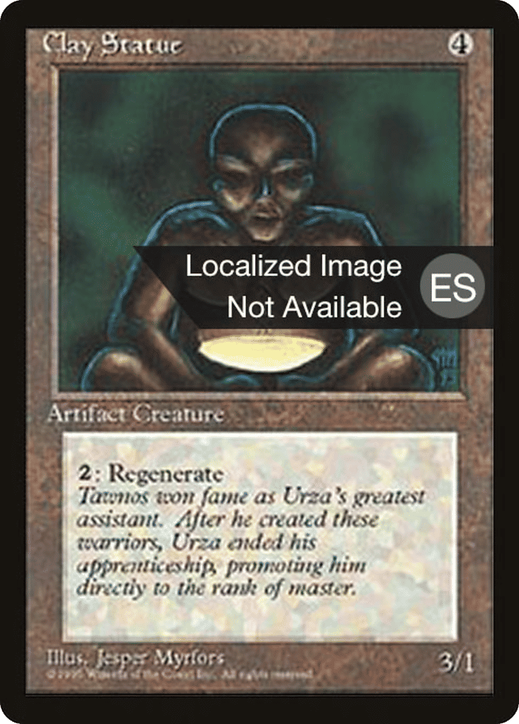 Clay Statue — Fourth Edition Foreign Black Border — Magic: The Gathering