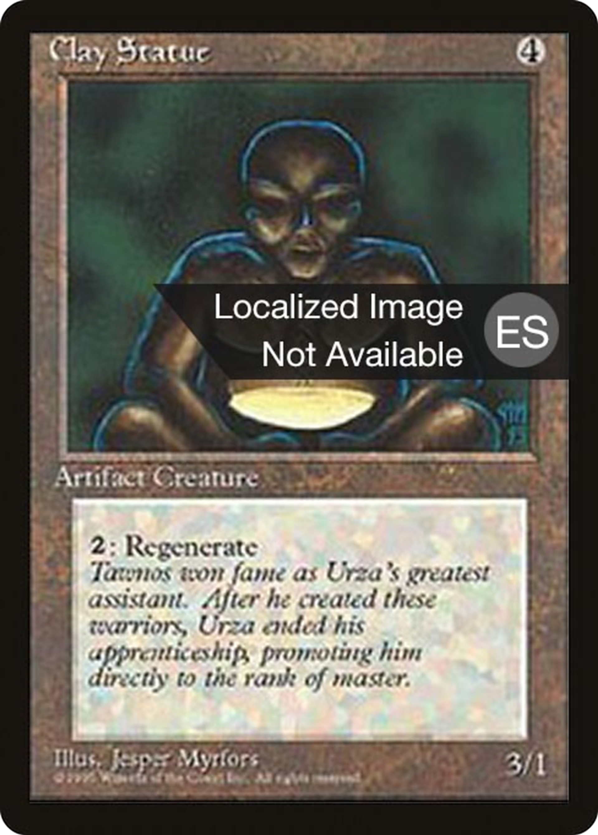 Clay Statue — Fourth Edition Foreign Black Border — Magic: The Gathering
