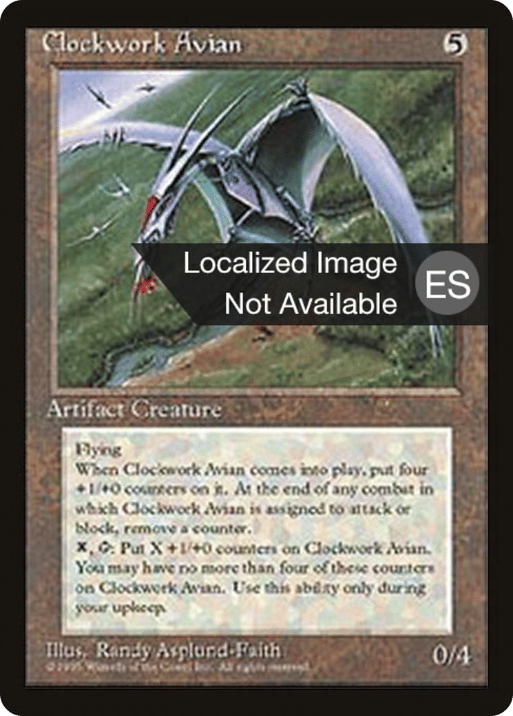 Oiseau mécanique — Fourth Edition Foreign Black Border — Magic: The Gathering