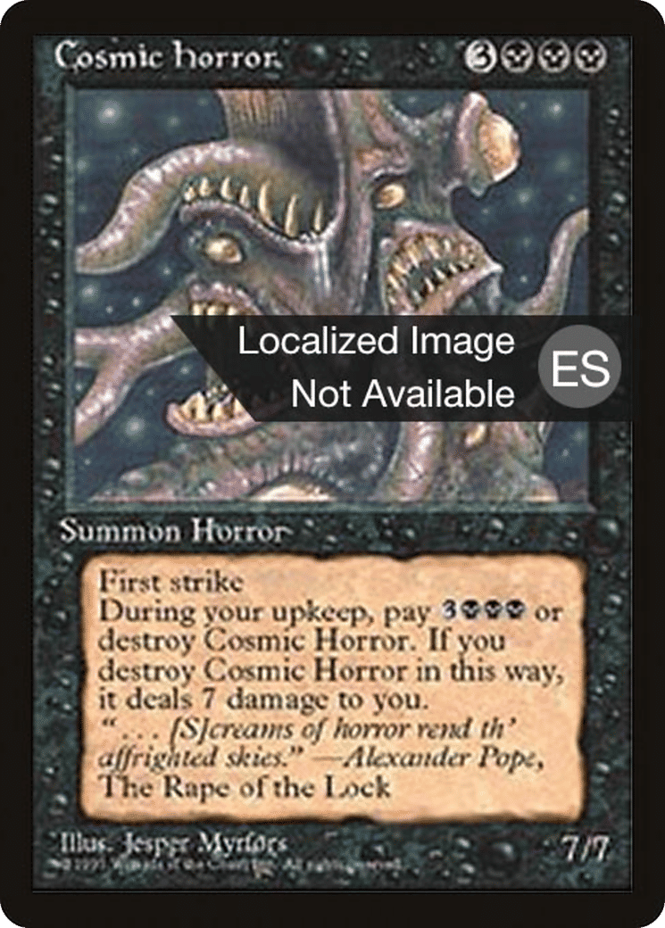 Cosmic Horror — Fourth Edition Foreign Black Border — Magic: The Gathering