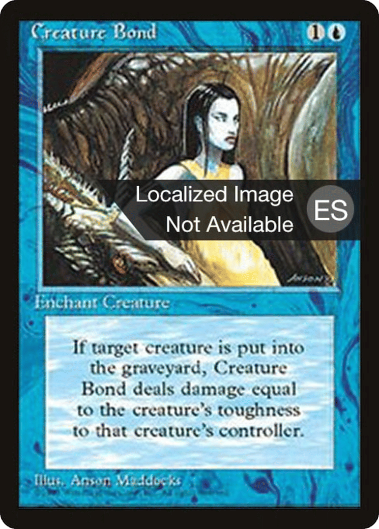 Creature Bond — Fourth Edition Foreign Black Border — Magic: The Gathering