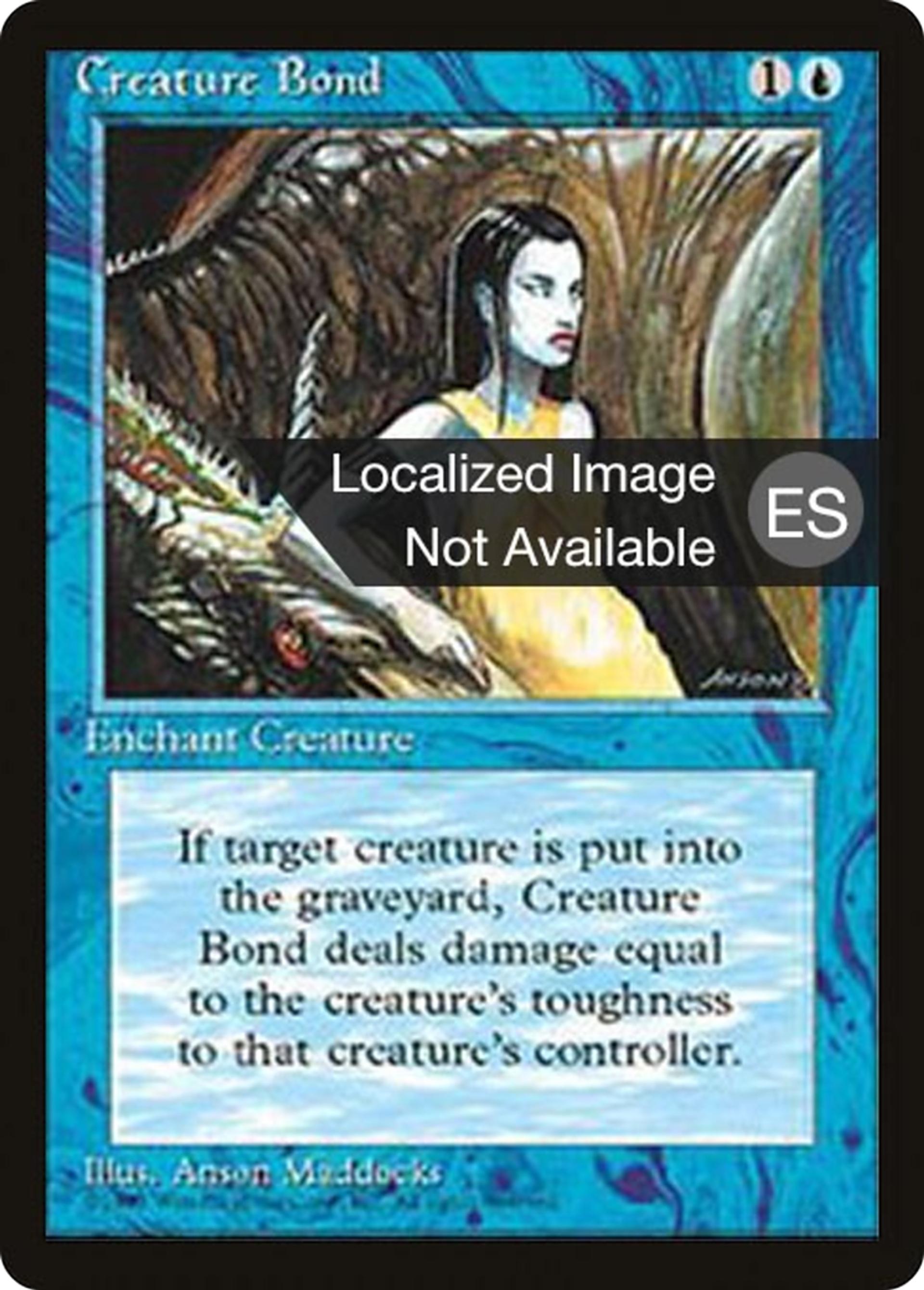 Creature Bond — Fourth Edition Foreign Black Border — Magic: The Gathering