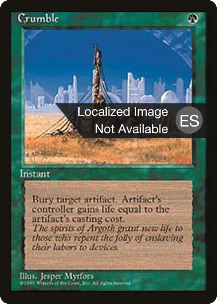 Désagrégation — Fourth Edition Foreign Black Border — Magic: The Gathering