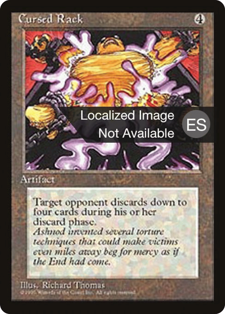 Cursed Rack — Fourth Edition Foreign Black Border — Magic: The Gathering