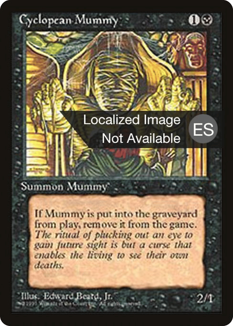 Cyclopean Mummy — Fourth Edition Foreign Black Border — Magic: The Gathering