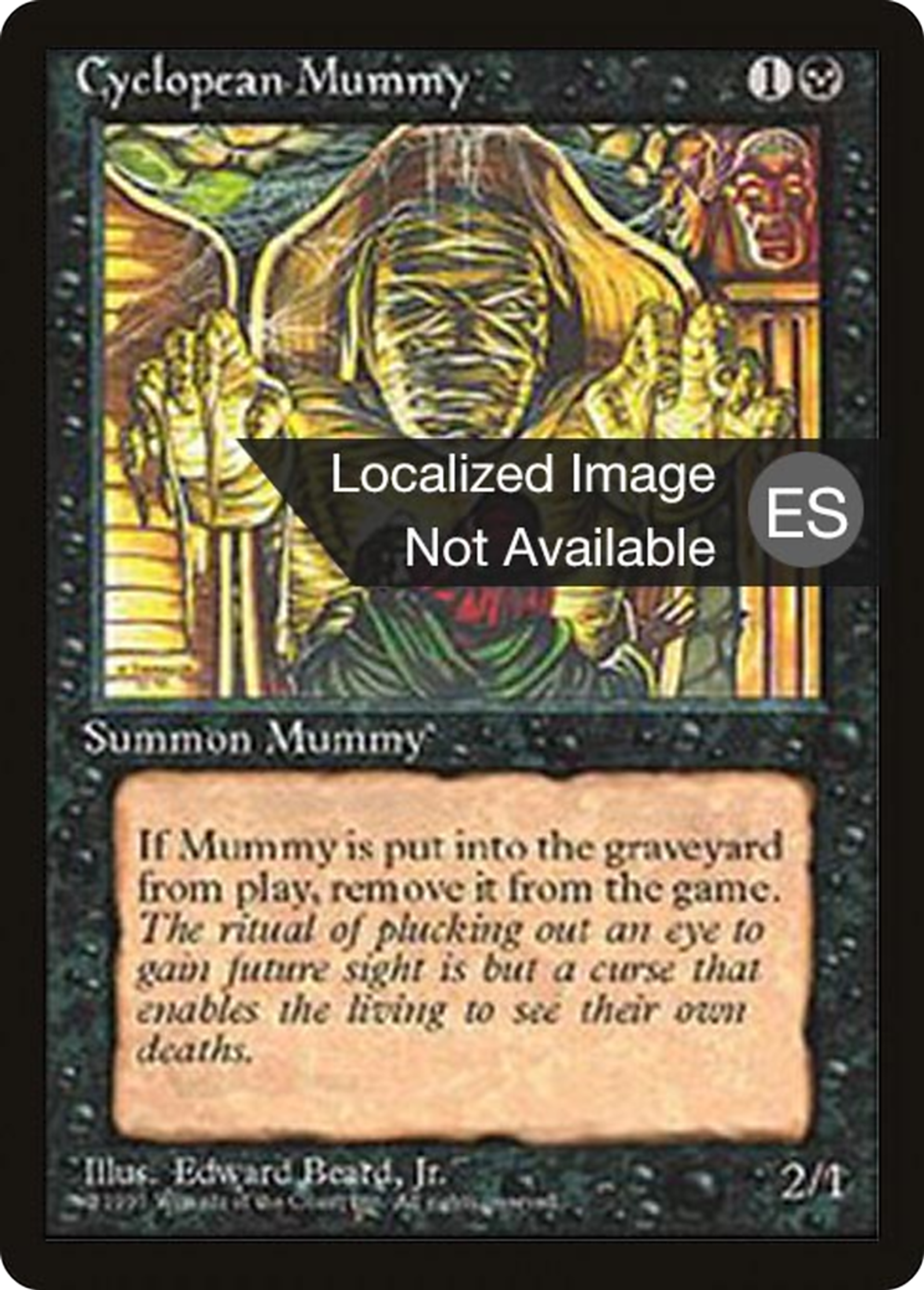 Cyclopean Mummy — Fourth Edition Foreign Black Border — Magic: The Gathering