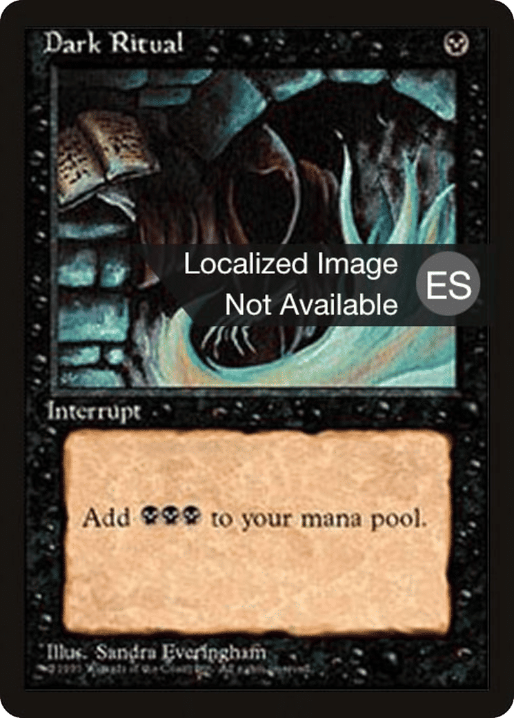 Dark Ritual — Fourth Edition Foreign Black Border — Magic: The Gathering