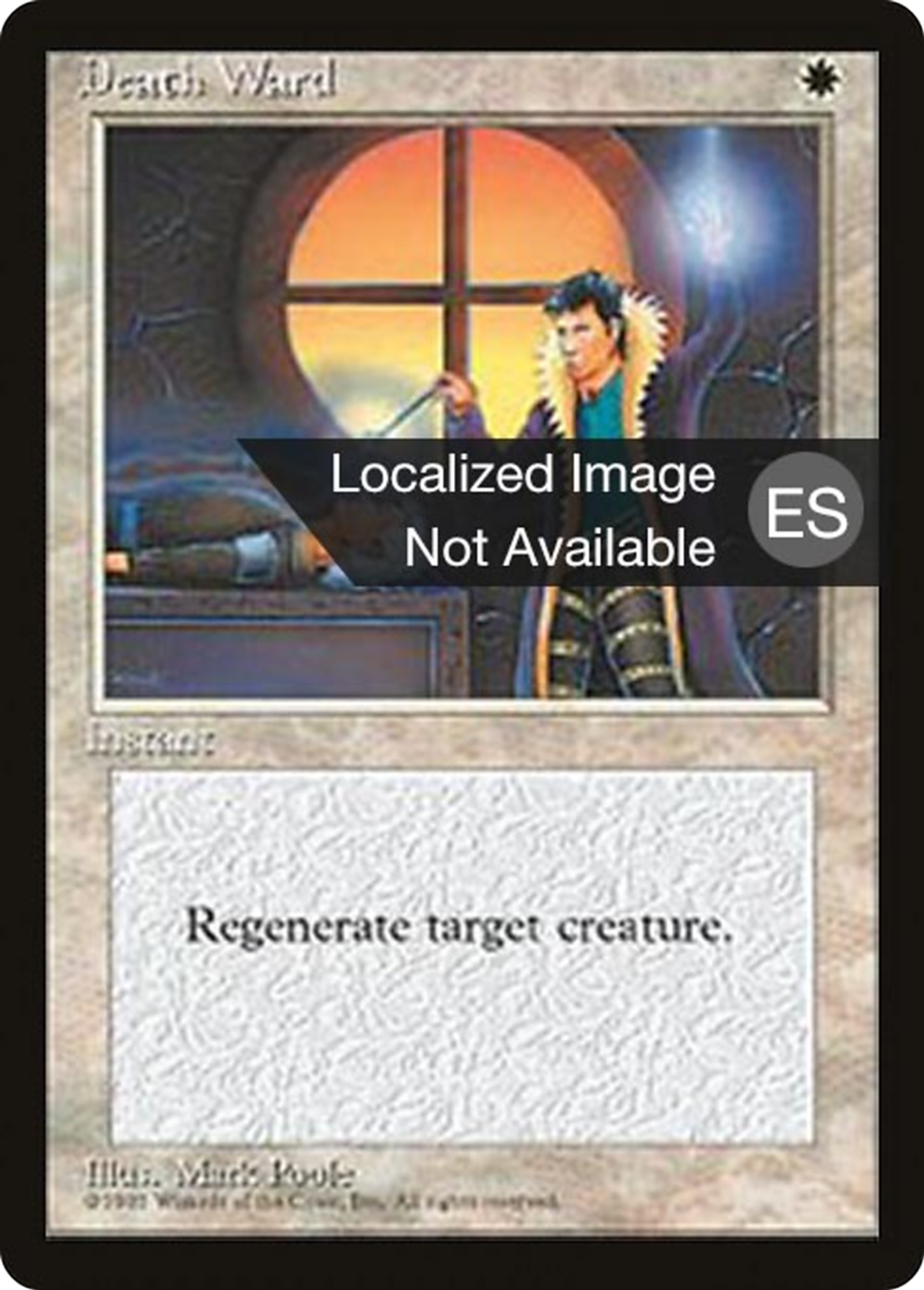 Death Ward — Fourth Edition Foreign Black Border — Magic: The Gathering