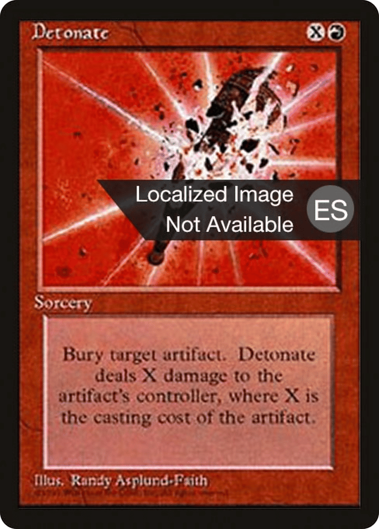 Détonation — Fourth Edition Foreign Black Border — Magic: The Gathering