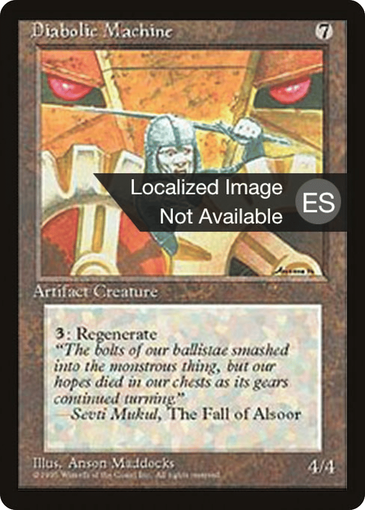 Diabolic Machine — Fourth Edition Foreign Black Border — Magic: The Gathering